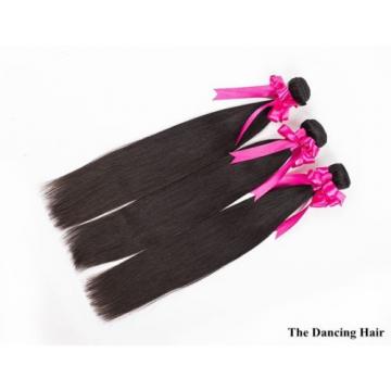 300g Peruvian virgin hair extensions with a silk closure human hair