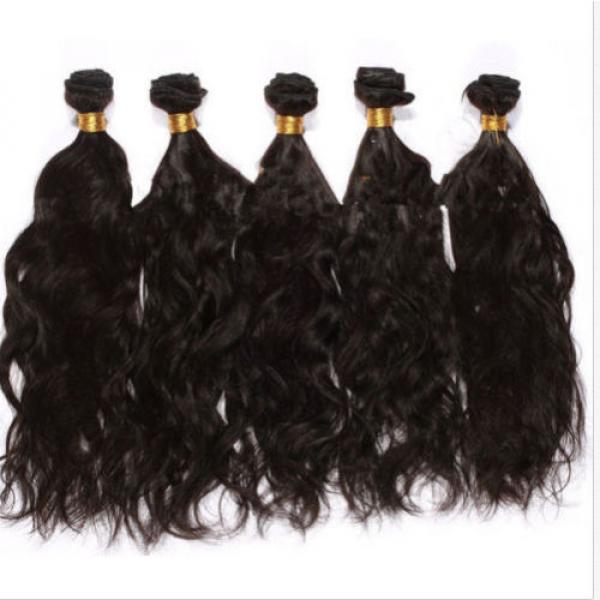 Peruvian Virgin Hair Natural  Wave 4 Pieces 7A Unprocessed Cheap Human Hair New #4 image