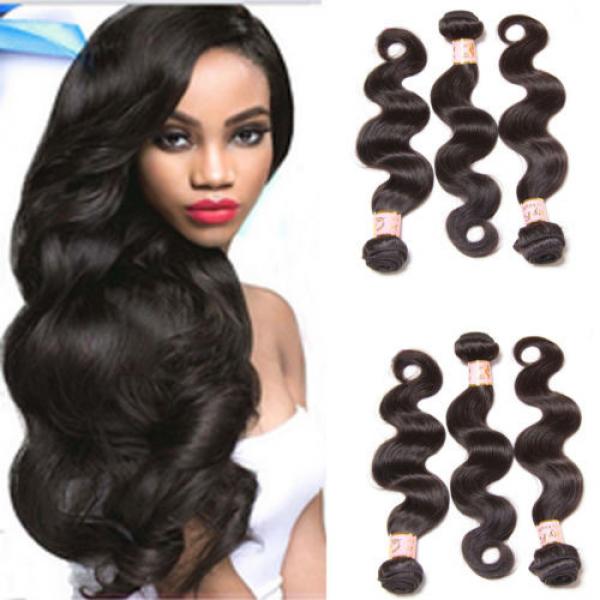 Top 7A Peruvian Body Wave Virgin Human Hair Extensions 3 Bundles/300g #1 image