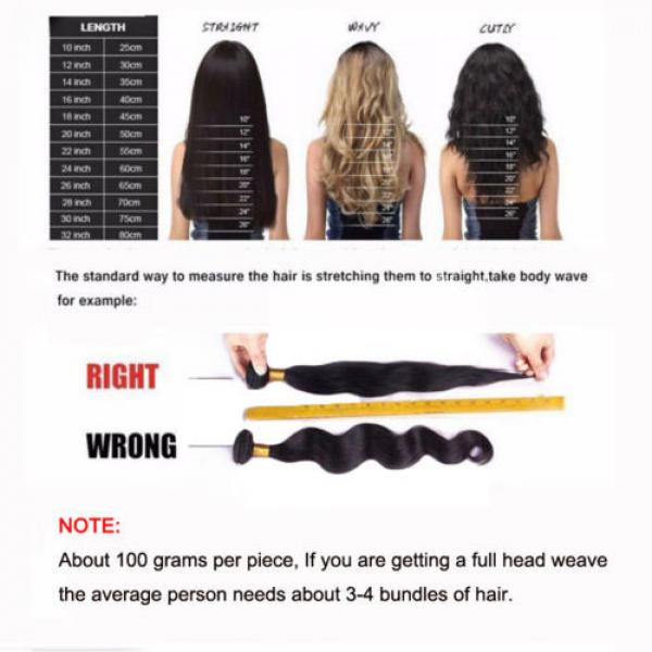 Top 7A Peruvian Body Wave Virgin Human Hair Extensions 3 Bundles/300g #2 image