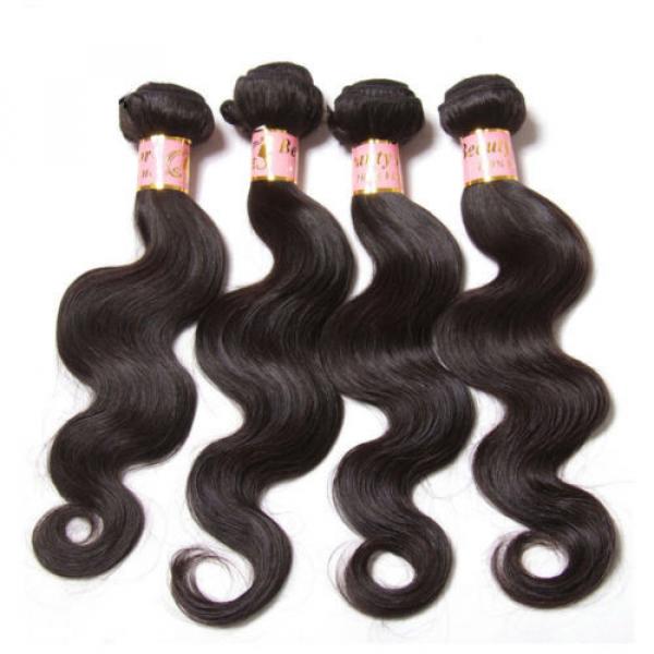 Peruvian Body Wave Virgin Human Hair Unprocessed Hair Extensions 4 Bundles/200g #2 image