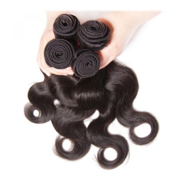 Peruvian Body Wave Virgin Human Hair Unprocessed Hair Extensions 4 Bundles/200g #5 image