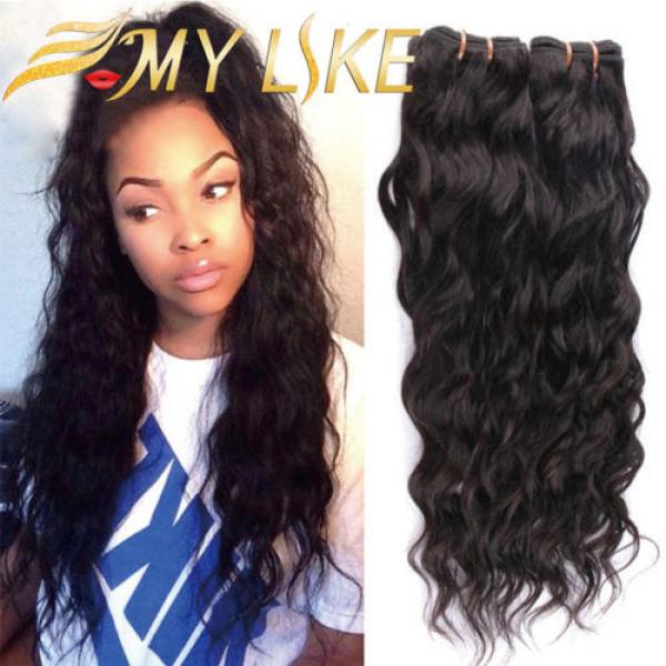 7A Peruvian Hair Water Wave Weft Virgin Hair Wet and Wavy Virgin Peruvian Curly #1 image