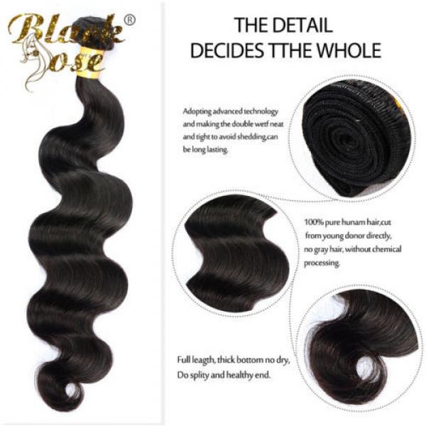 13X4 Ear to Ear Lace Frontal Closure + 3 Bundles Peruvian Virgin Hair Body Wave #5 image