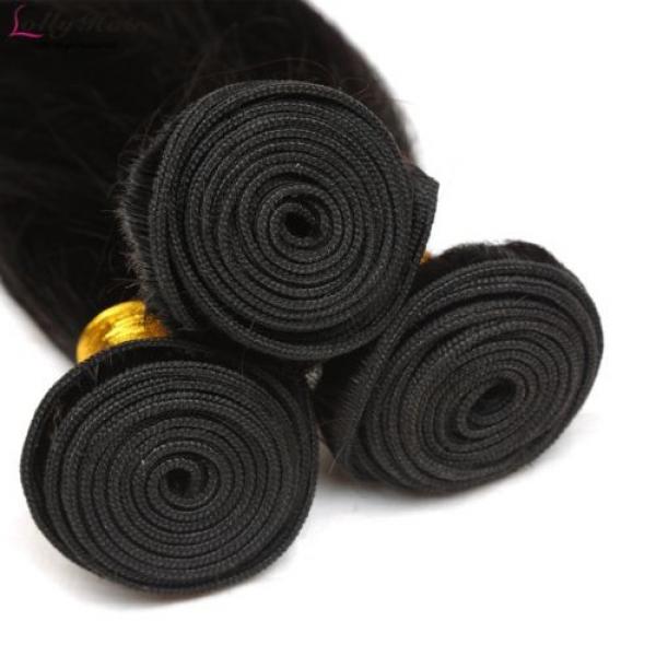 100G/2 Bundle 8&#039;&#039; Peruvian Virgin Human Hair Extension Weft Virgin Straight Hair #3 image