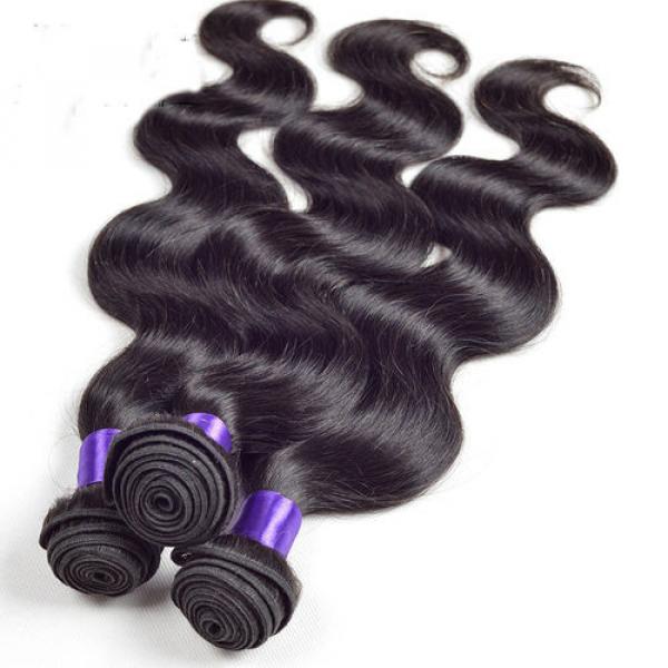 8A Peruvian Virgin Human Hair 4 THICKER Bundles Body Wave Virgin Hair #2 image