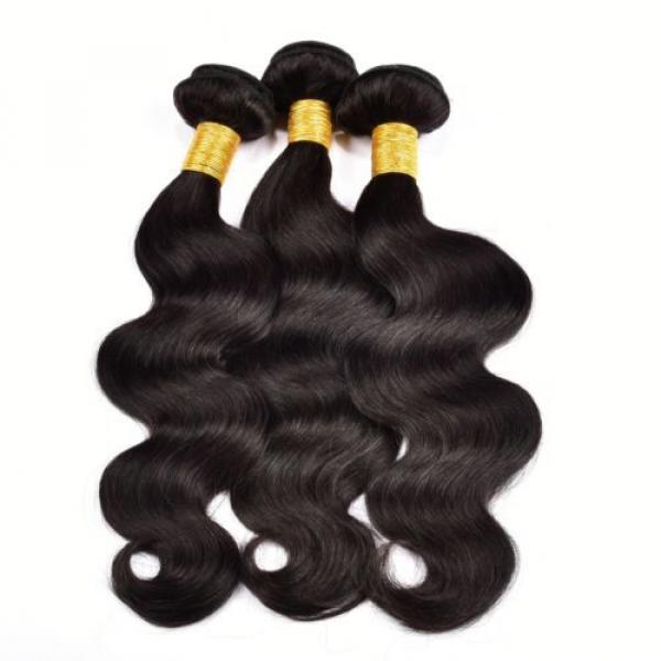 3 Bundles 300g Unprocessed Virgin Hair Peruvian Body Wave Human Hair Extensions #2 image