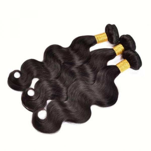 3 Bundles 300g Unprocessed Virgin Hair Peruvian Body Wave Human Hair Extensions #3 image