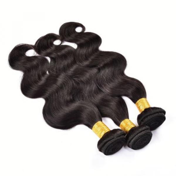 3 Bundles 300g Unprocessed Virgin Hair Peruvian Body Wave Human Hair Extensions #5 image