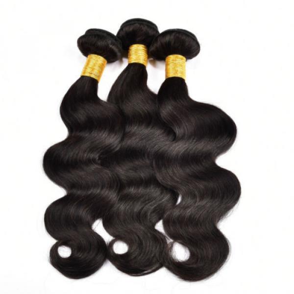 Peruvian Body Wave Human Hair Extensions 7A Virgin Hair Body Wave 3 Bundles 300g #2 image