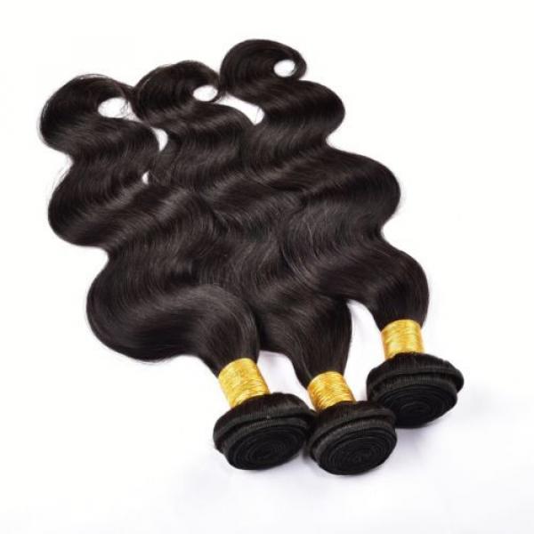 Peruvian Body Wave Human Hair Extensions 7A Virgin Hair Body Wave 3 Bundles 300g #3 image