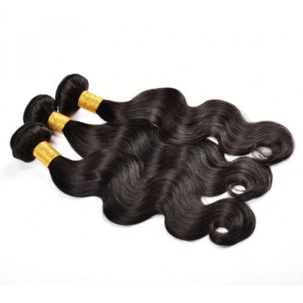 Peruvian Body Wave Human Hair Extensions 7A Virgin Hair Body Wave 3 Bundles 300g #4 image