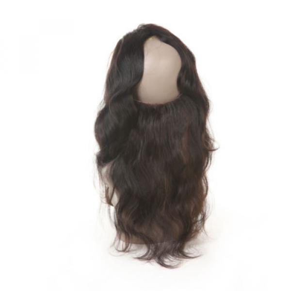 Peruvian Virgin Human Hair 22&#034;x4&#034;x2&#034; Body Wave Human Hair Lace Frontal Closure #5 image