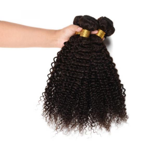 3 Bundles Kinky Curly Peruvian Virgin Hair Extensions Weft Human Hair Weave lot #2 image